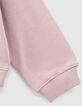 Girls’ violet paisley print slogan sweatshirt-5