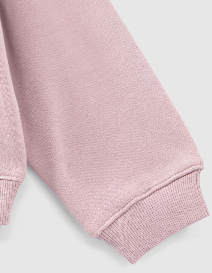 Girls’ violet paisley print slogan sweatshirt-7
