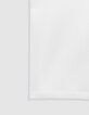 T-shirt blanc maille nid d'abeille fille-7