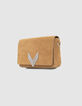 Le sac 111 en cuir de vachette velours sable femme-3