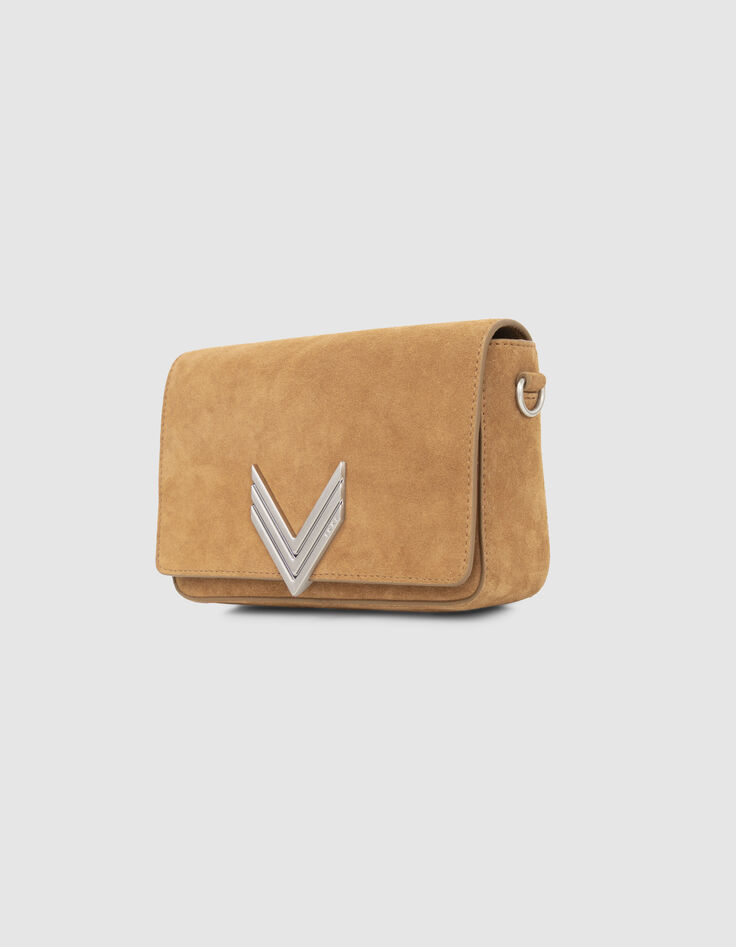 Le sac 111 en cuir de vachette velours sable femme-3