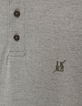 Polo caqui jaspeado bimaterial hombre-5