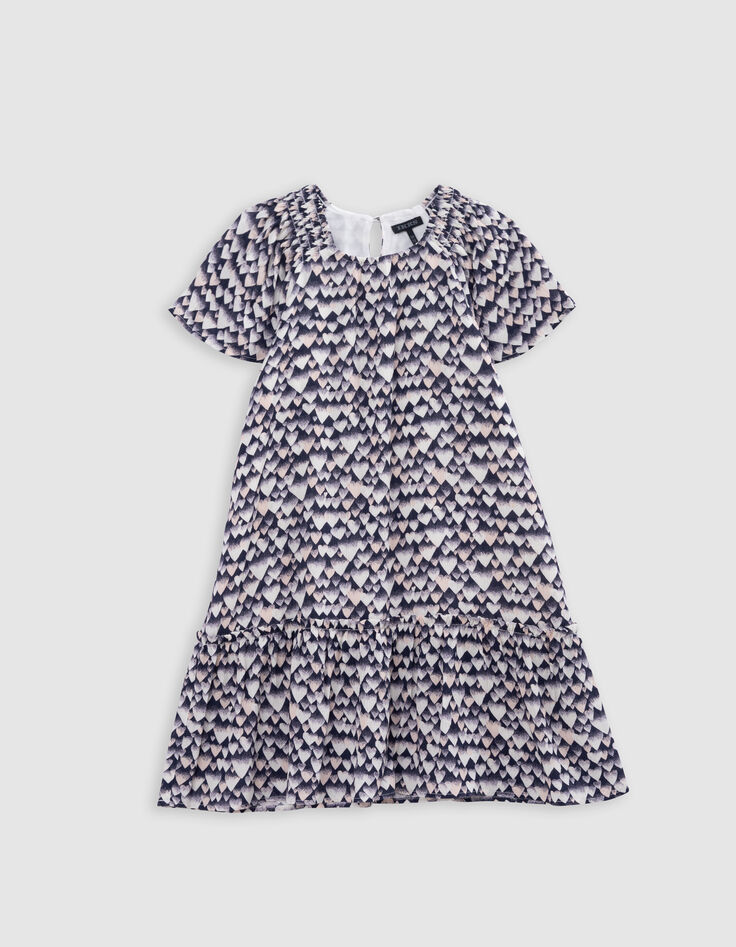 Robe marine LENZING™ ECOVERO™ cœurs fille-4