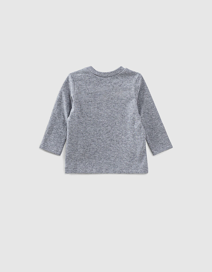 Donkergrijs T-shirt met vlaggen babyjongens -3