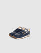 Blaue und camelbraune Jungensneakers NEW BALANCE® 28-34-4