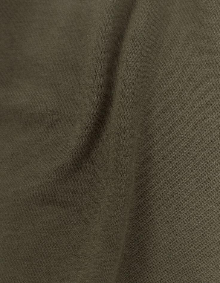 T-Shirt Jungen mit khakifarbener Botschaft-7