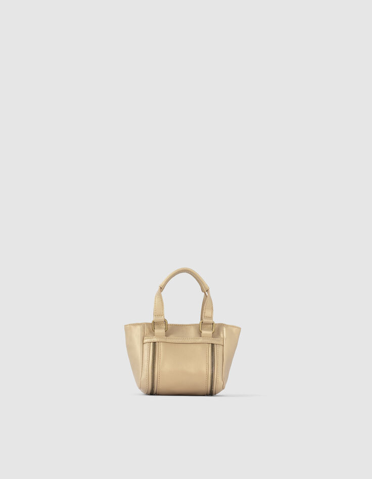 Sac LE 1440 NANO GOLD matelassé chevrons femme-3 Sac LE 1440 NANO GOLD matelassé chevrons femme-3