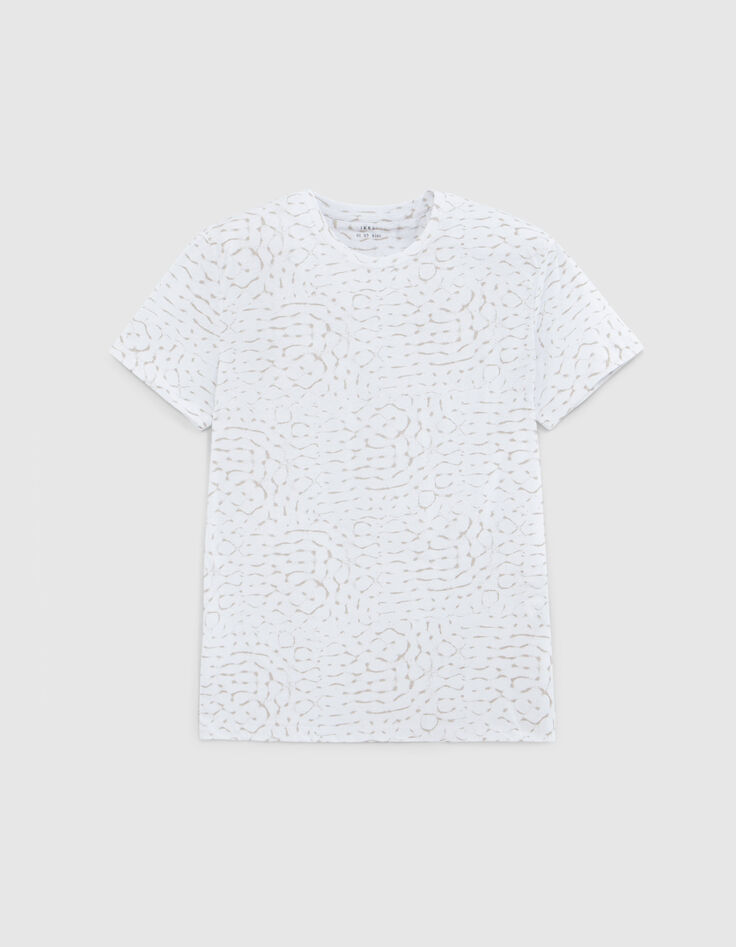Wit T-shirt DRY FAST dierenmotief Heren-7