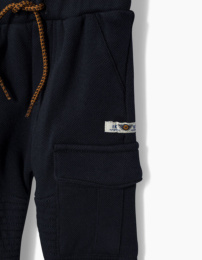 Baby boys’ navy trousers
