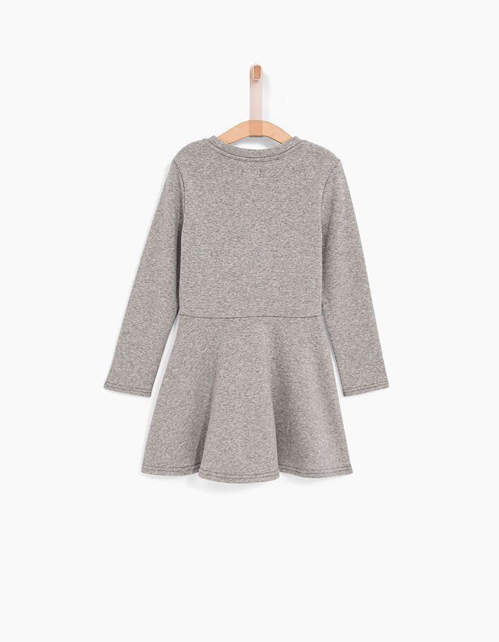 Girls' sweatshirt fabric dress - IKKS