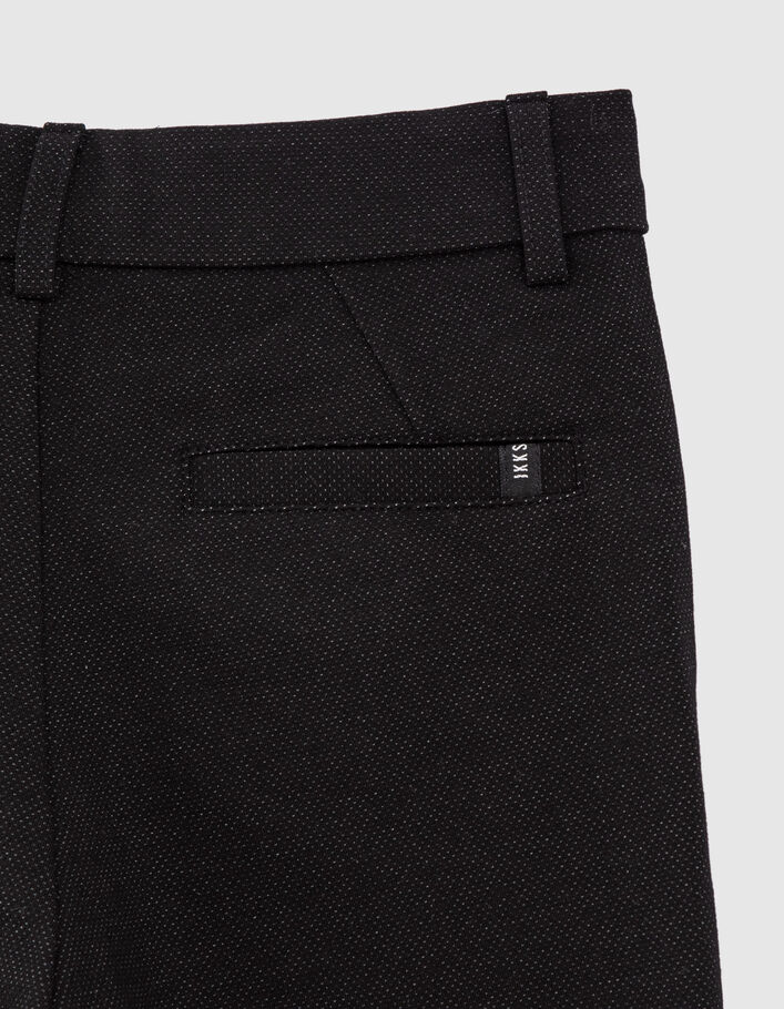 Zwarte faux-uni geklede broek jongens - IKKS