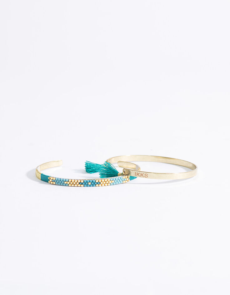 Turkoois duo armbanden -1