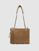 Clutch bag 1440 Reporter camel suede Women-1