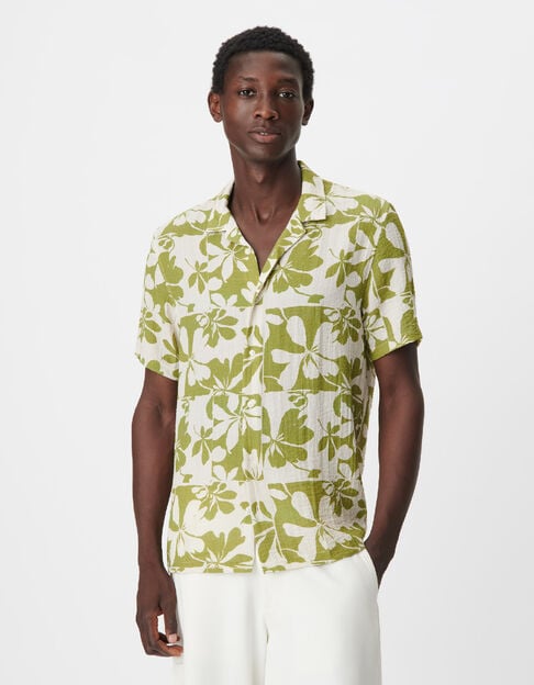 Overhemd maxi met bloemenprint voor heren - IKKS