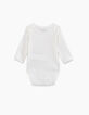 Weißer Babybody aus Biobaumwolle zum Personalisieren-2
