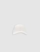 Casquette écrue message brodé Femme-2