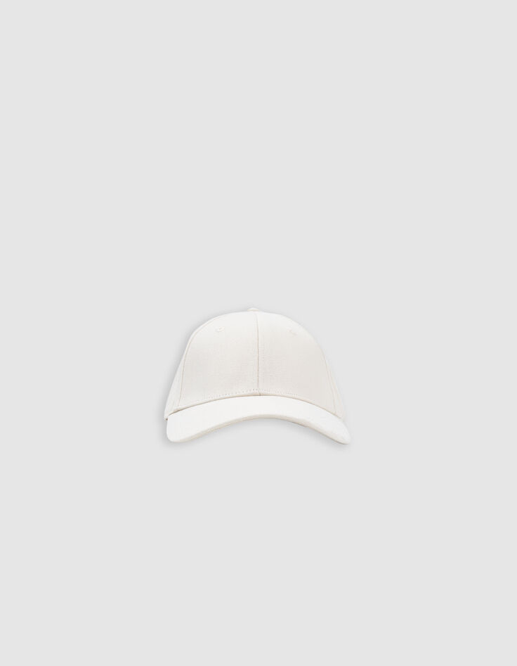 Casquette écrue message brodé Femme-2