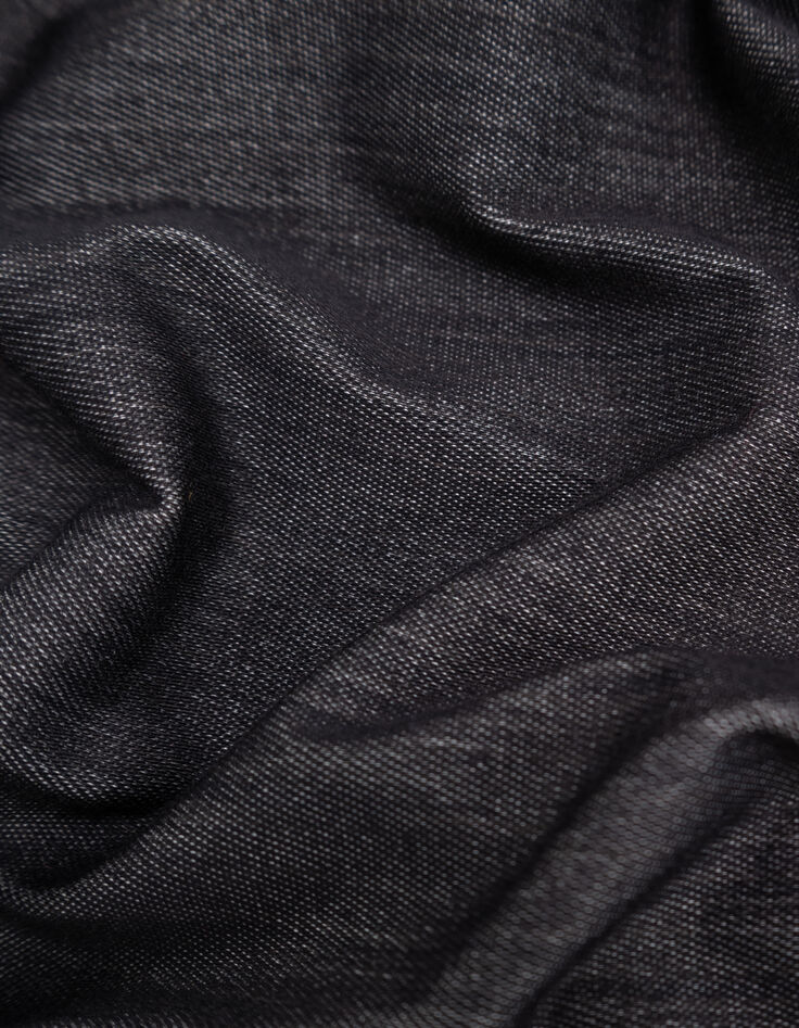 Men’s grey SEAWOOL® semi-plain knit polo shirt-7