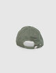 Casquette kaki used avec tête de mort fille -3