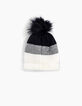 Gorro tricolor bebé niña-2
