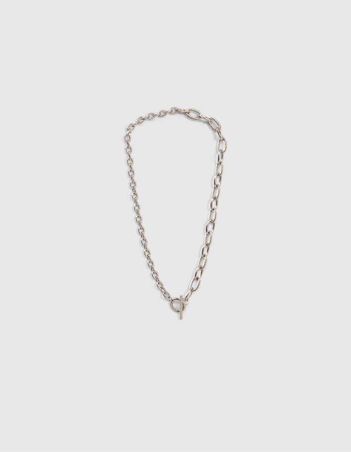 Women’s mixed chain rock necklace-1