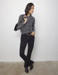 Graue Damenbluse aus Tencel&trade; mit Washed-Optik und Kragen-6