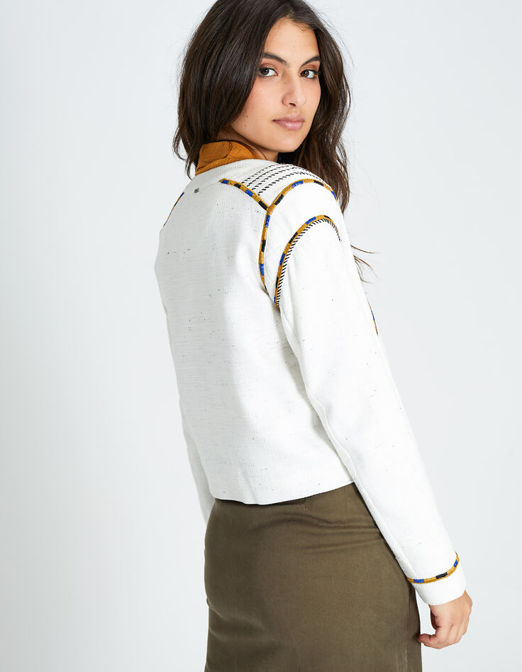 Chaqueta cuadrada blanco roto bordados-4