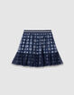 Falda azul marino bimaterial tul Harry Potter niña-5