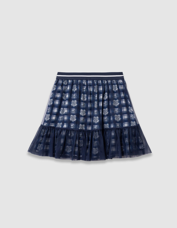 Falda azul marino bimaterial tul Harry Potter niña-5 Falda azul marino bimaterial tul Harry Potter niña-5