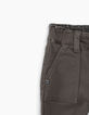 Pantalón verde army punto knitlook bebé niño -3
