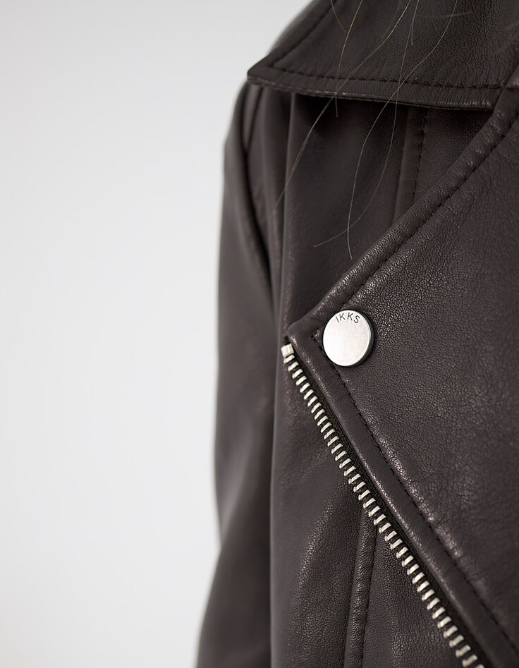 Women’s tobacco lambskin jacket-4 Women’s tobacco lambskin jacket-4