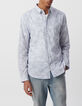 Men&rsquo;s storm floral Liberty fabric SLIM shirt-2
