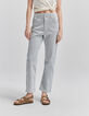 Vaquero slouchy blanco roto rayas finas Mujer-2