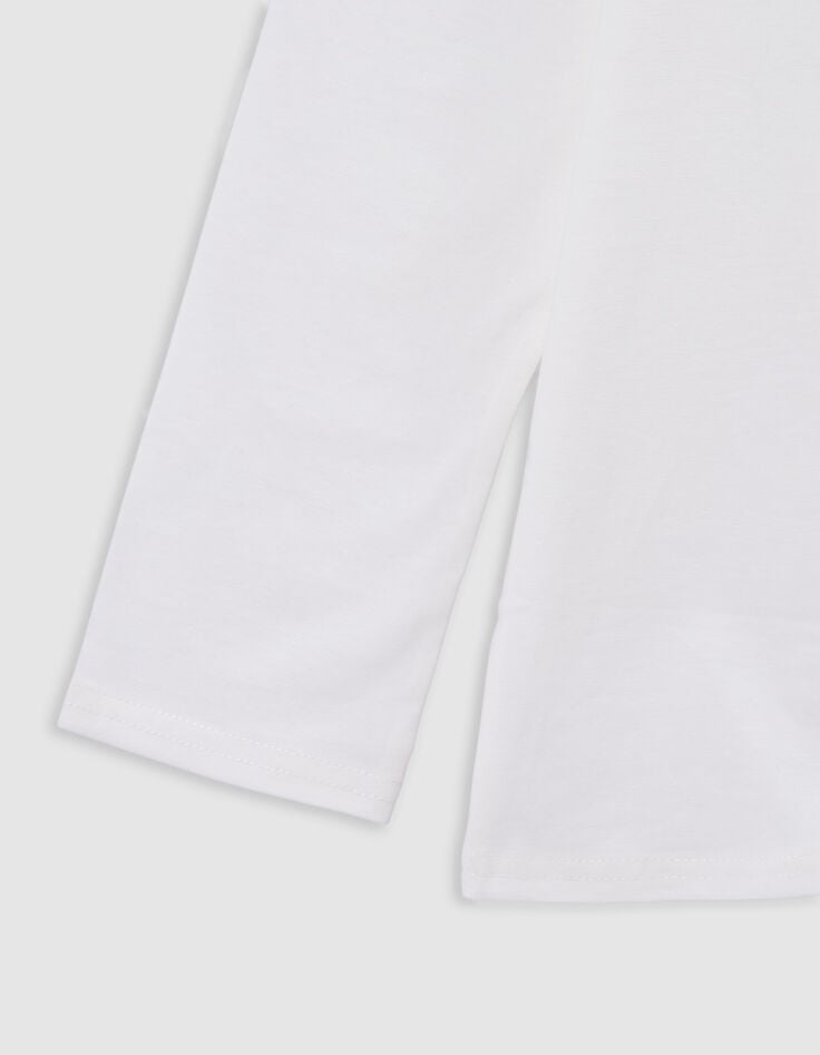 Camiseta algodón orgánico crudo bmx en pirámide niño-4