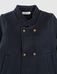 Baby boys' navy double-breasted cardigan-2