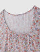Lila Mädchenbluse aus LENZING™ ECOVERO™ Flower Power-5