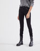 Women’s black mid-high waist sculpt-up slim jeans-1