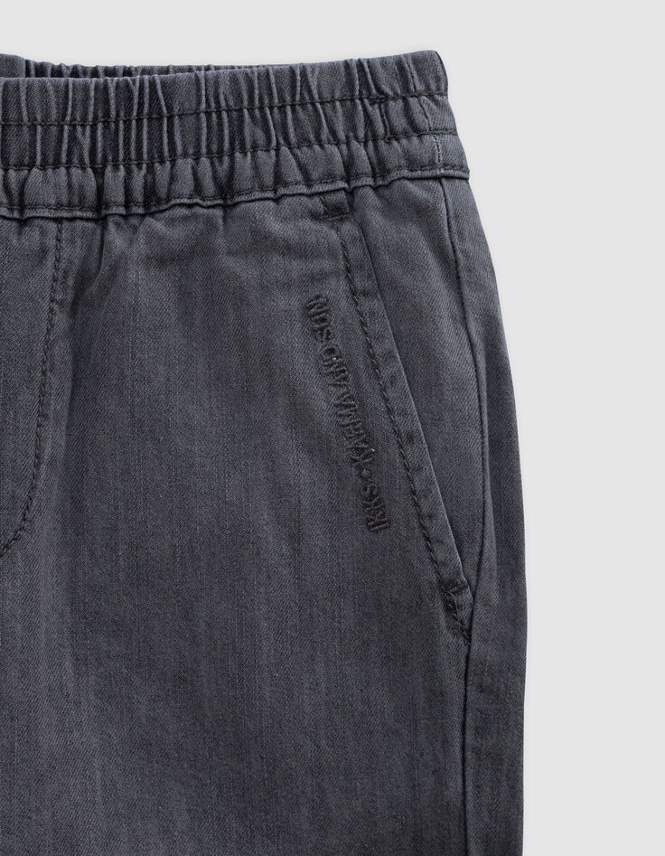 Jean JOGGER gris garçon-3