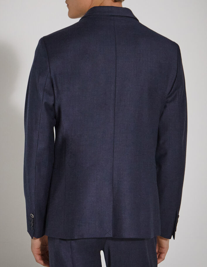 Men’s navy TRAVEL SUIT flannel suit jacket - IKKS