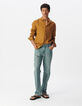 Men’s saffron linen SLIM shirt-1