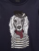 Girls&rsquo; navy dog in sailor top image T-shirt-2