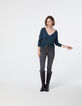 Pull maille tricot prusse bijoux esprit militaire femme-6