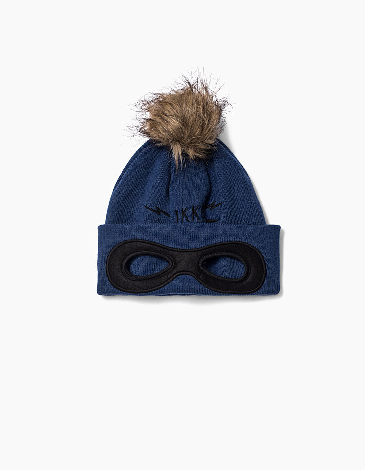 Bonnet bleu garçon-1