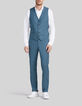 Gilet de costume vert bleuté Homme-2