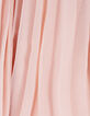 Robe rose plissée décor clous fille-9