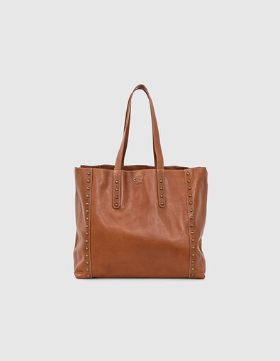 Women’s camel calfskin leather The Working tote bag - IKKS