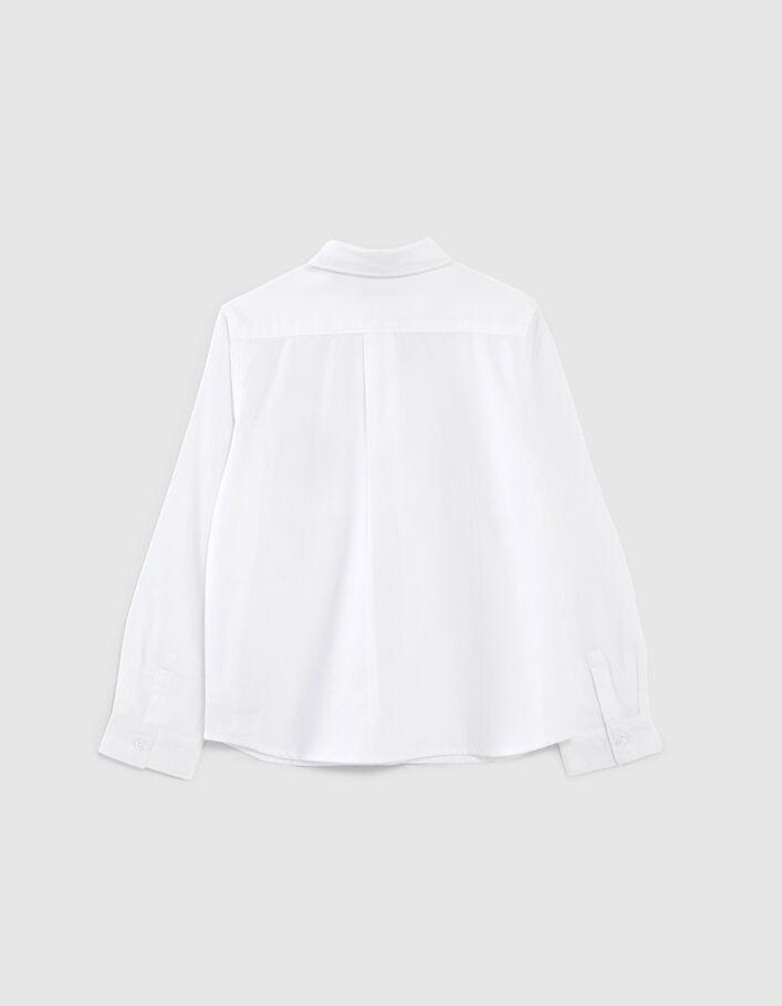 Boys’ white occasionwear shirt with pocket - IKKS