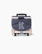 Trolley 38 cm rose poudré et navy K fille-1