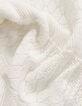 Witte korte mouwloze trui fantasietricot Dames-7