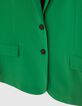 Veste de costume verte polyester recycl&eacute; Femme-8